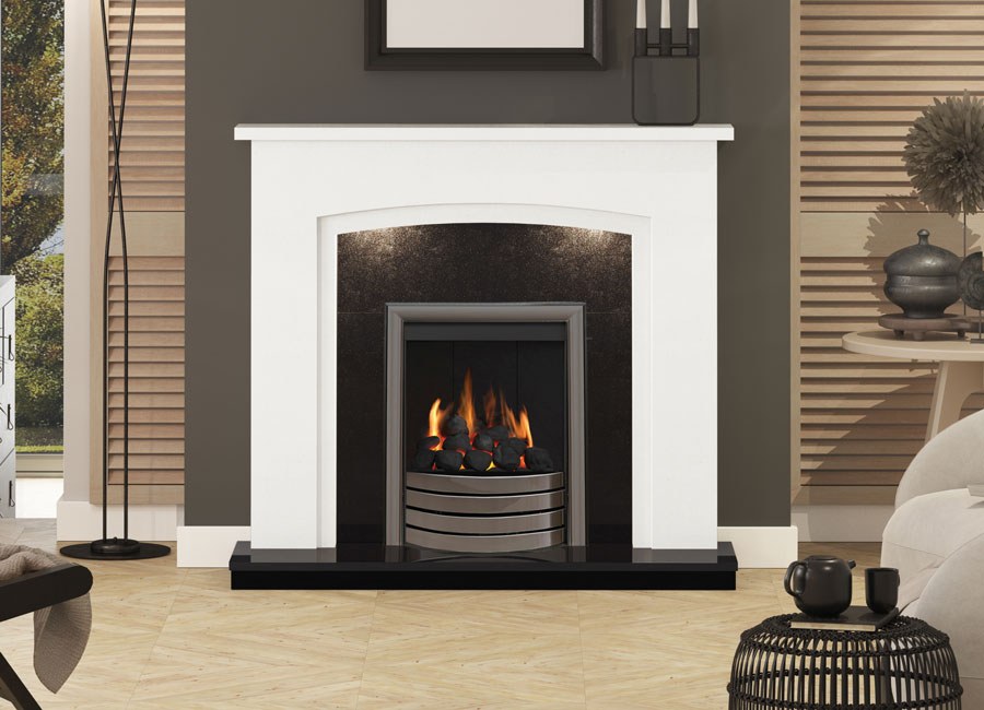 Elgin And Hall Florano White Black Granite New