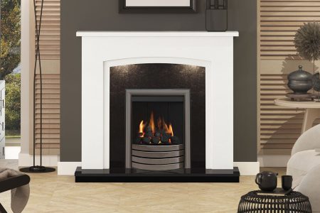 Elgin And Hall Florano White Black Granite New