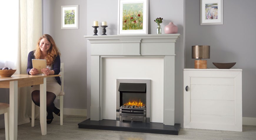 Logic2 Electric Chartwell With Polished Steel Effect Frame And Highlight Polished Front Mi