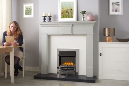 Logic2 Electric Chartwell With Polished Steel Effect Frame And Highlight Polished Front Mi