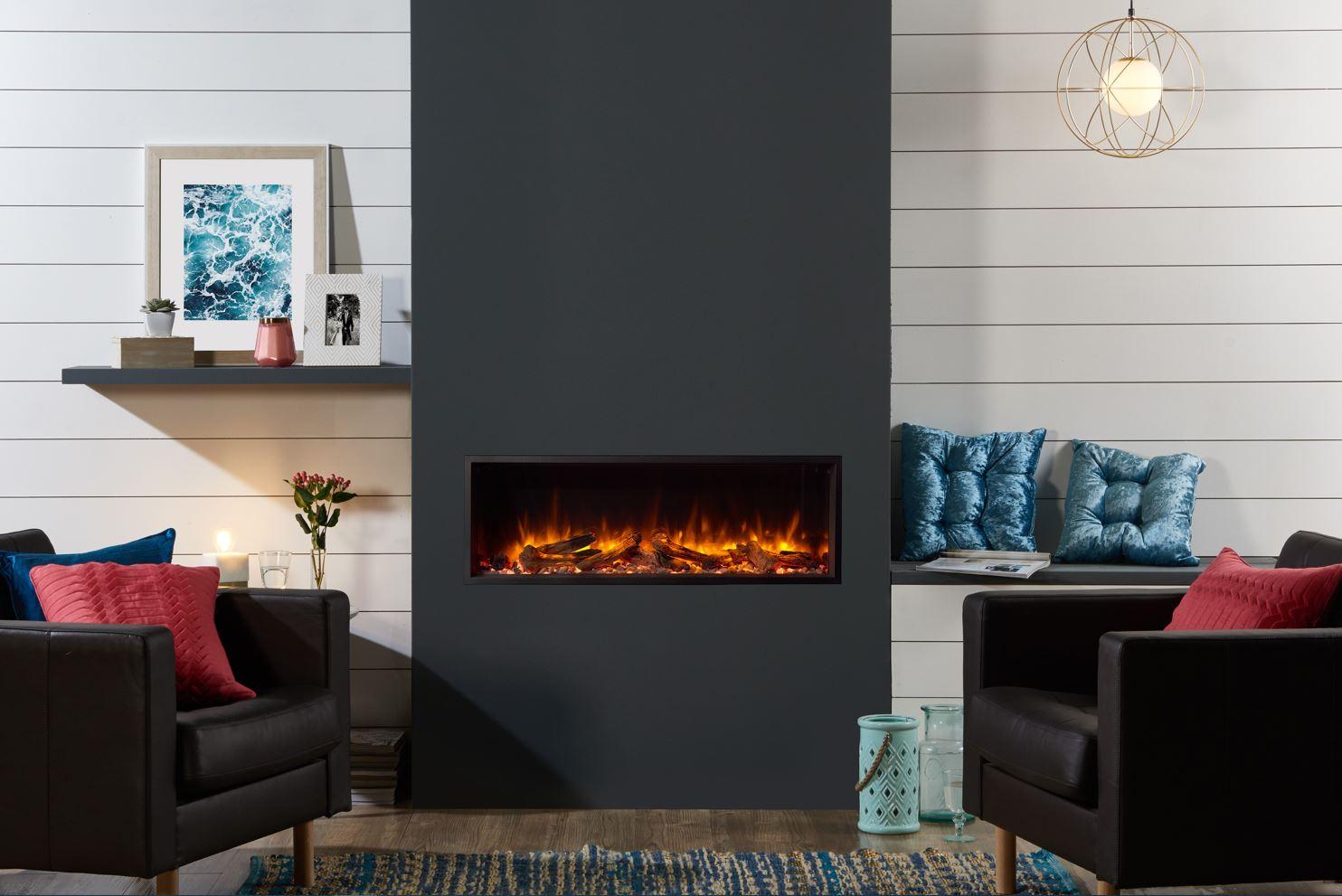 Skope 105 R Inset With Red Log Fuel Effect