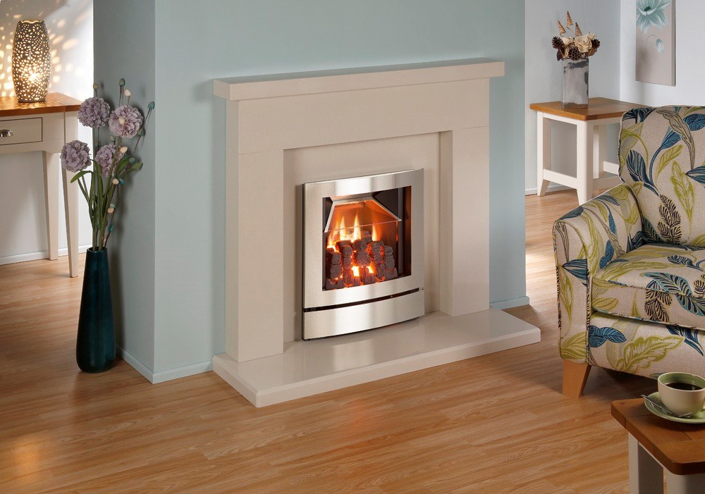Energis Vista With Lacquered Brushed Stainless Arc Trim