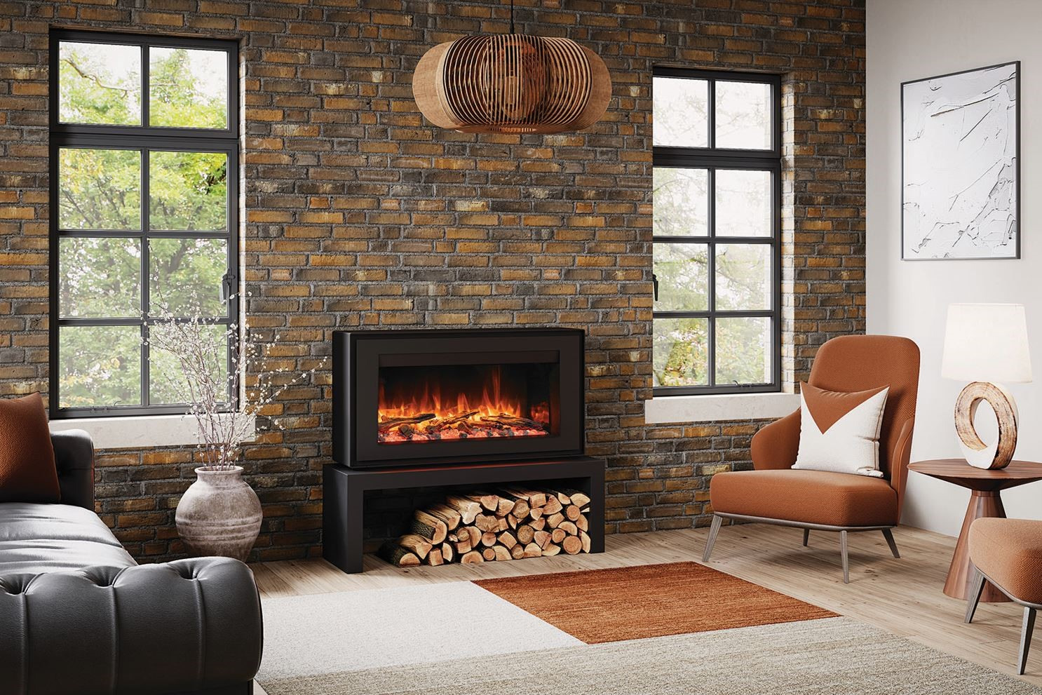 Liberty 85 Black On 120 High Stove Bench