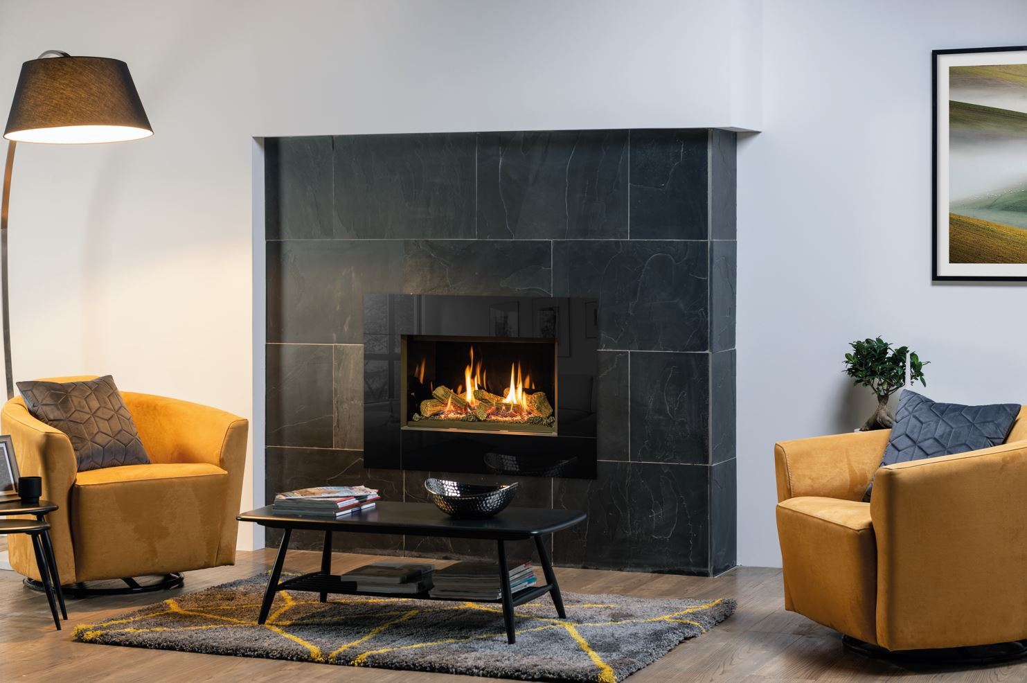 Riva2 600 Icon Xs With Echo Flame Black Glass Lining