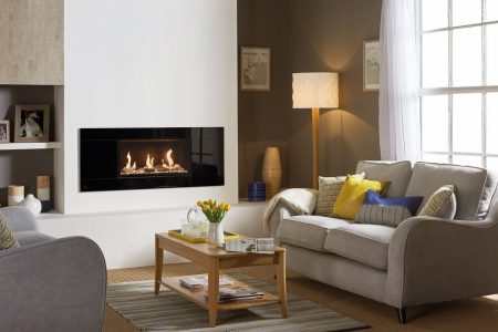 Studio 1 Glass Cf With Pebble And Stone Fuel Bed And Black Reeded Lining 2017